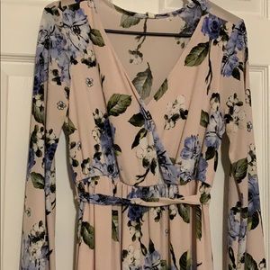 Maternity Pink and blue floral